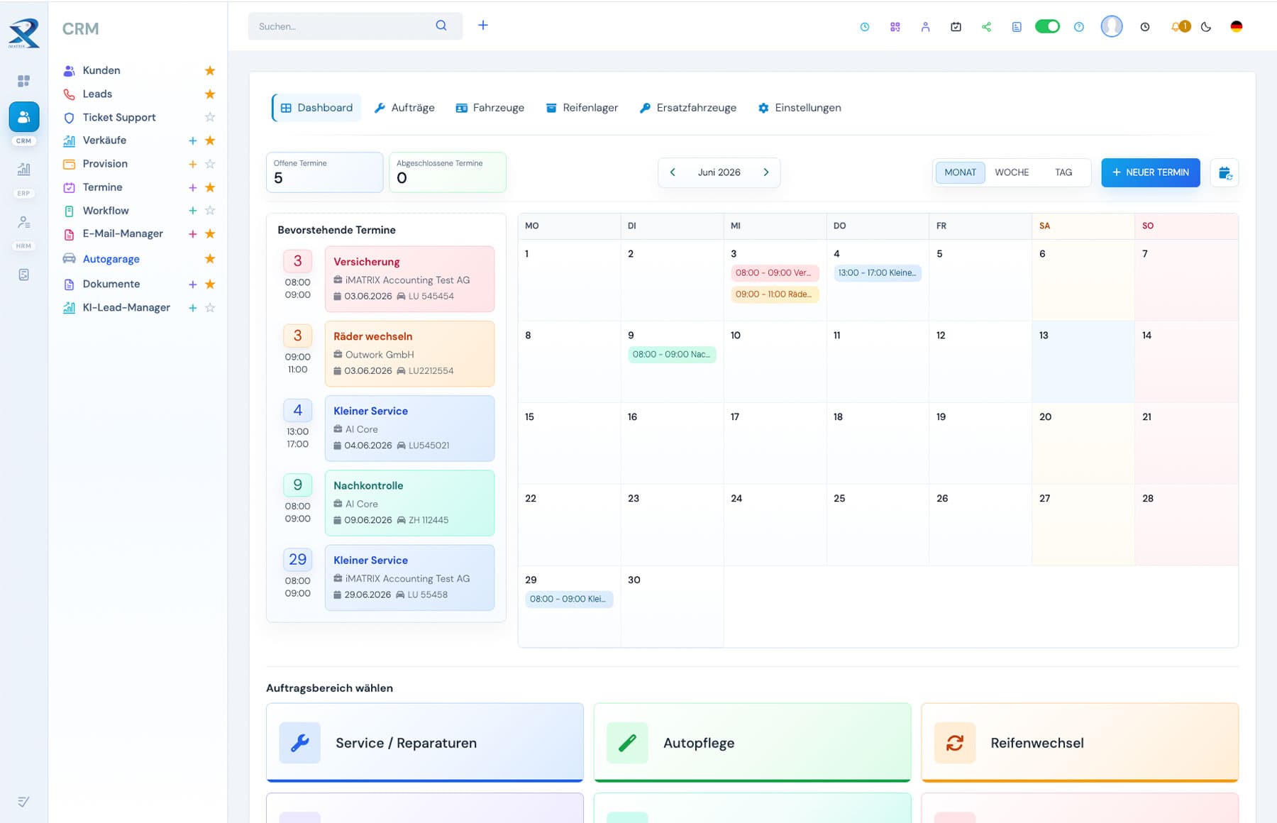 iMATRIX Add-ons Dashboard